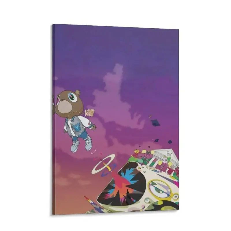 Graduation Album Cover Canvas Rapper Graduation Album Print Album Cover Poster Rapper Decor Music Poster Framed Wall Art waterproof canvas wall art exquisite poster  bedroom dorm gaming room office classic print unique wall art decoration life canvas wall