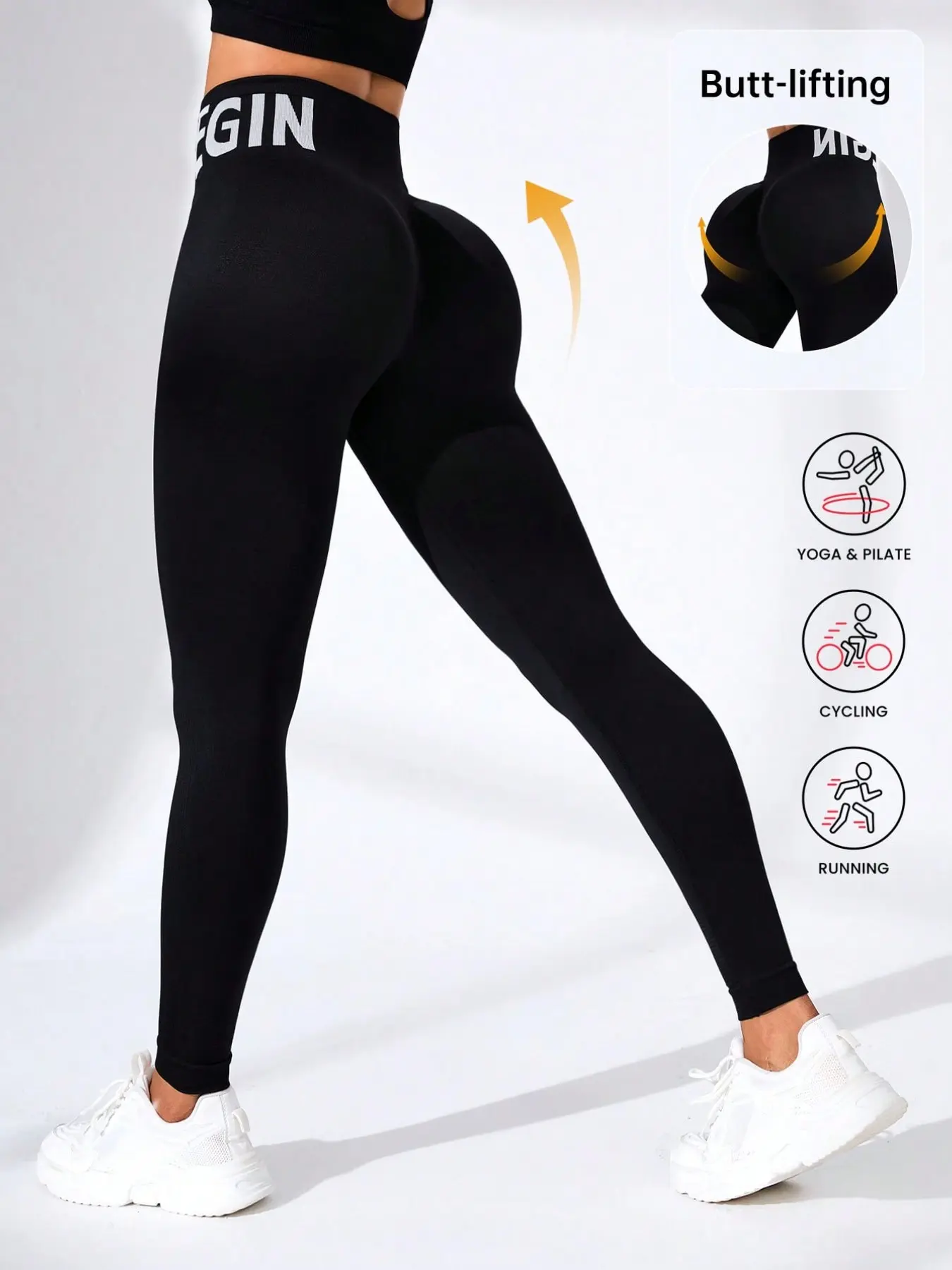 Summer Women's Seamless Yoga Pants, Breathable High-Waist Tight Fit, Peach Butt Lift, Quick-Dry, Sporty Style, All Seasons, Fitness Yoga Leggings, High Waist Activewear