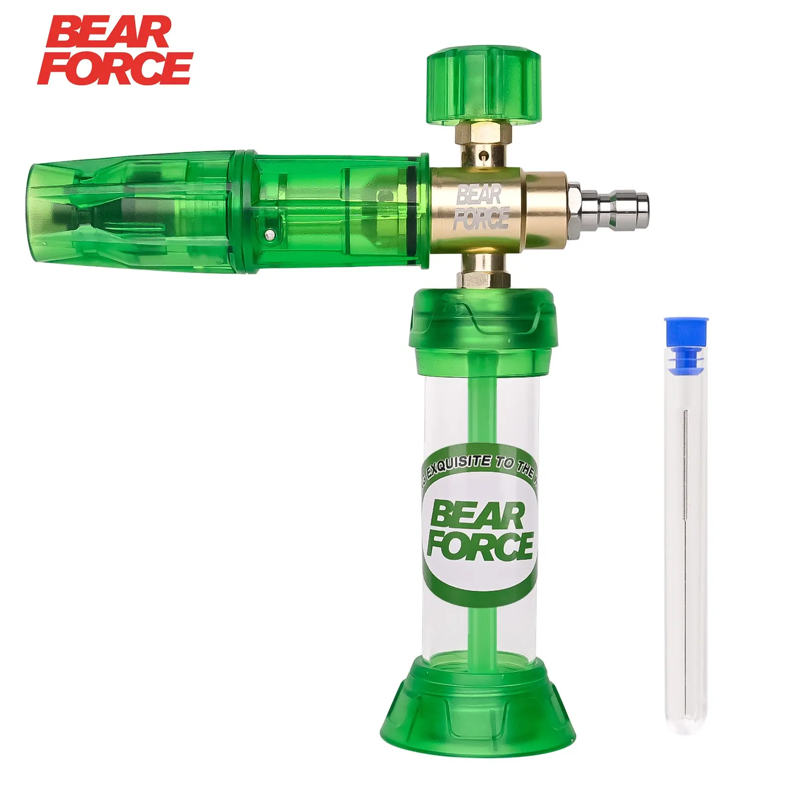 BEAR FORCE Upgraded Pressure Magnetic Connection Mini Foam Cannon Pro with 1/4" Quick Connector, Pressure Washer 360° Adjustable Snow Foam Lance Foam Generator, Car Wash Soap Dispenser for Thick Foam