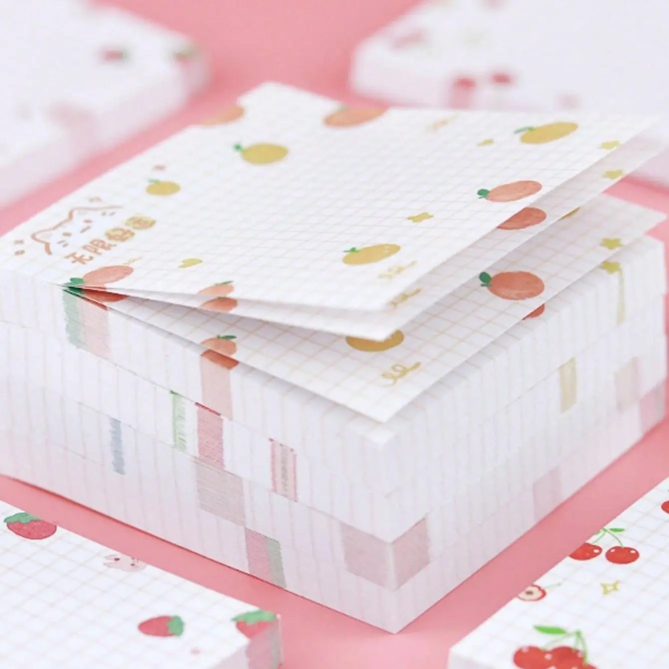 Cute Fruit Pattern Memo Pad for Students & Offices, Ideal for Daily Reminders, Perfect Gift for Back-To-School Season