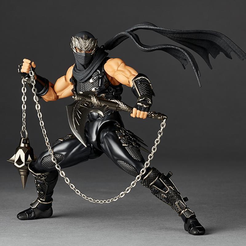1/12 Kaiyodo Ninja Figure Revoltech Amazing Yamaguchi Anime Figure RYU HAYABUSA Figurine Model Statue Doll Collection Toys Gifts