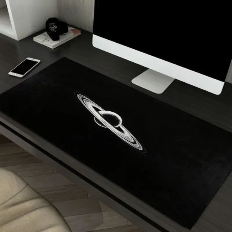 Extra Large Saturn Design Gaming Mouse Pad, Non-Slip Rubber Base, Washable & Durable, Ideal for Gamers, Office, School, Home Decor