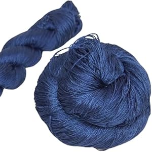 3 Ply 100% Mulberry Silk Lace Weight Yarn| Perfect for & Crocheting and Weaving| Quality Silk Yarn for Luxurious Creating Projects.(50 Grams – 260 Yards, Sacred White)