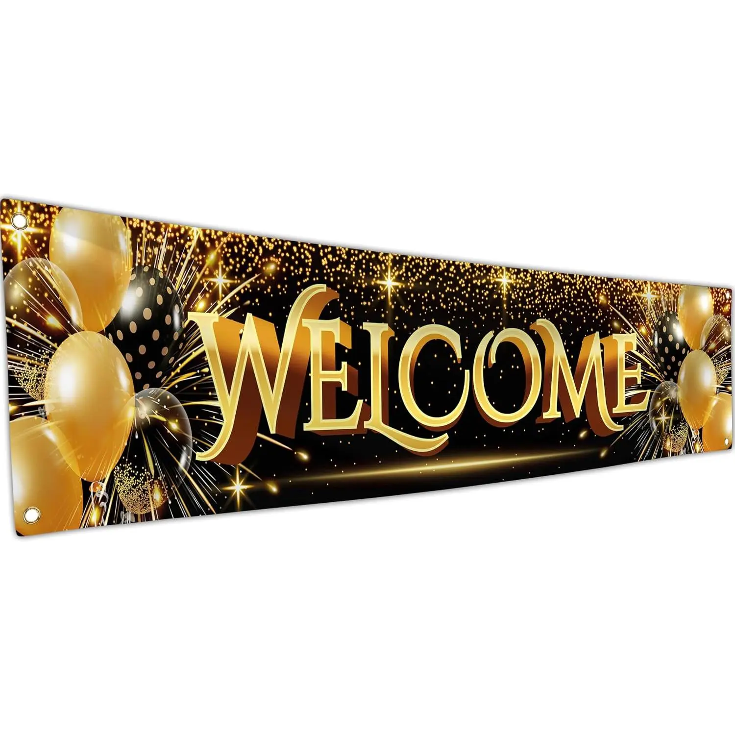 Welcome Banner - Black and  Welcome  Decorations 6 x 1.3ft - Welcome  Banner - We Missed You So Much