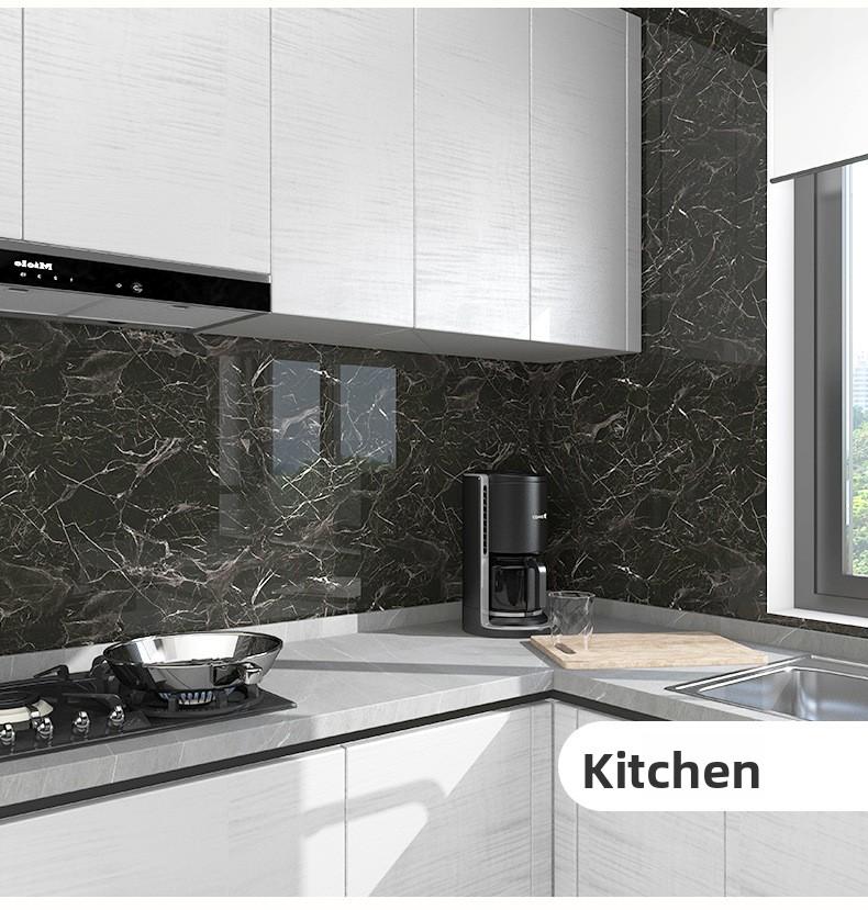 20/40 Pack Matte Marble Pattern Wall Panel Sticker Set - Self-Adhesive PVC Panels Waterproof Peel & Stick for Kitchen Bathroom Living Room Home Office Dorm Decor Decorative Wallpaper Modern Decorative Wallpaper