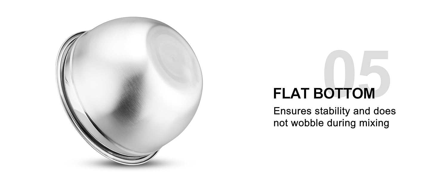 Mixing Bowls with Airtight Lids, 5PCS Stainless Steel Metal Salad Bowl with 3 Grater Attachments, for Cooking, Prepping, Serving, Healthy & Easy Clean - 0.7/1/1.5/2.6/4.6QT, Khaki