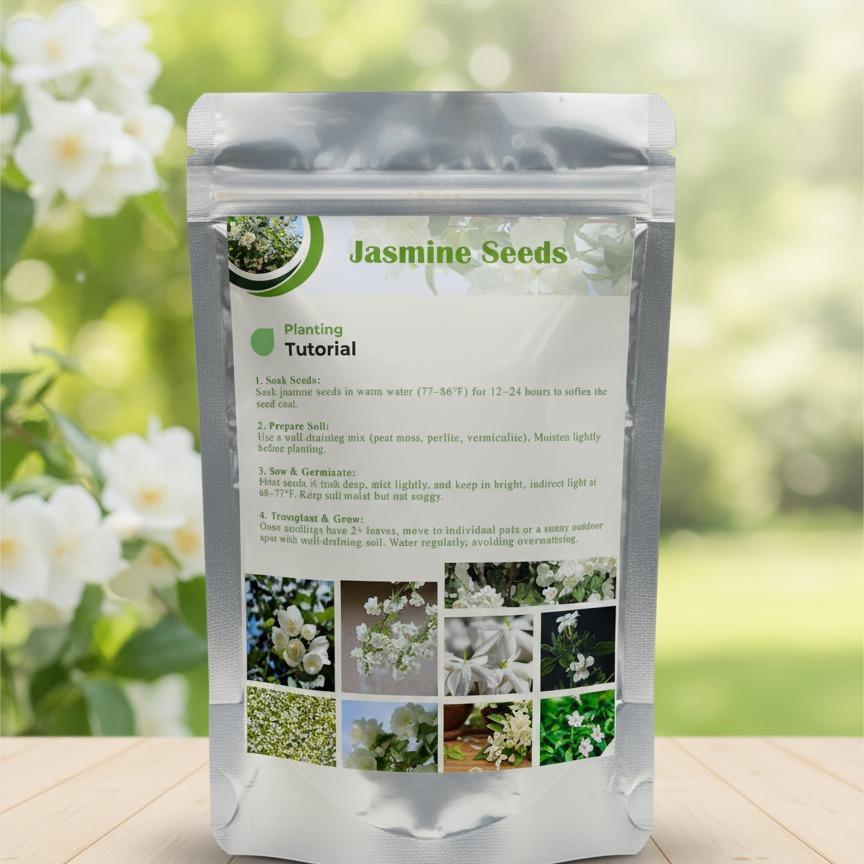 150 PCS Jasmine Seeds Bridal Veil High Germination Rate Nodding Clerodendron Easy to Grow Long Lasting Aroma for Home Garden Fragrant Blooms Rare Cascading Jasmine Perfect for Balconies & Indoor Pots