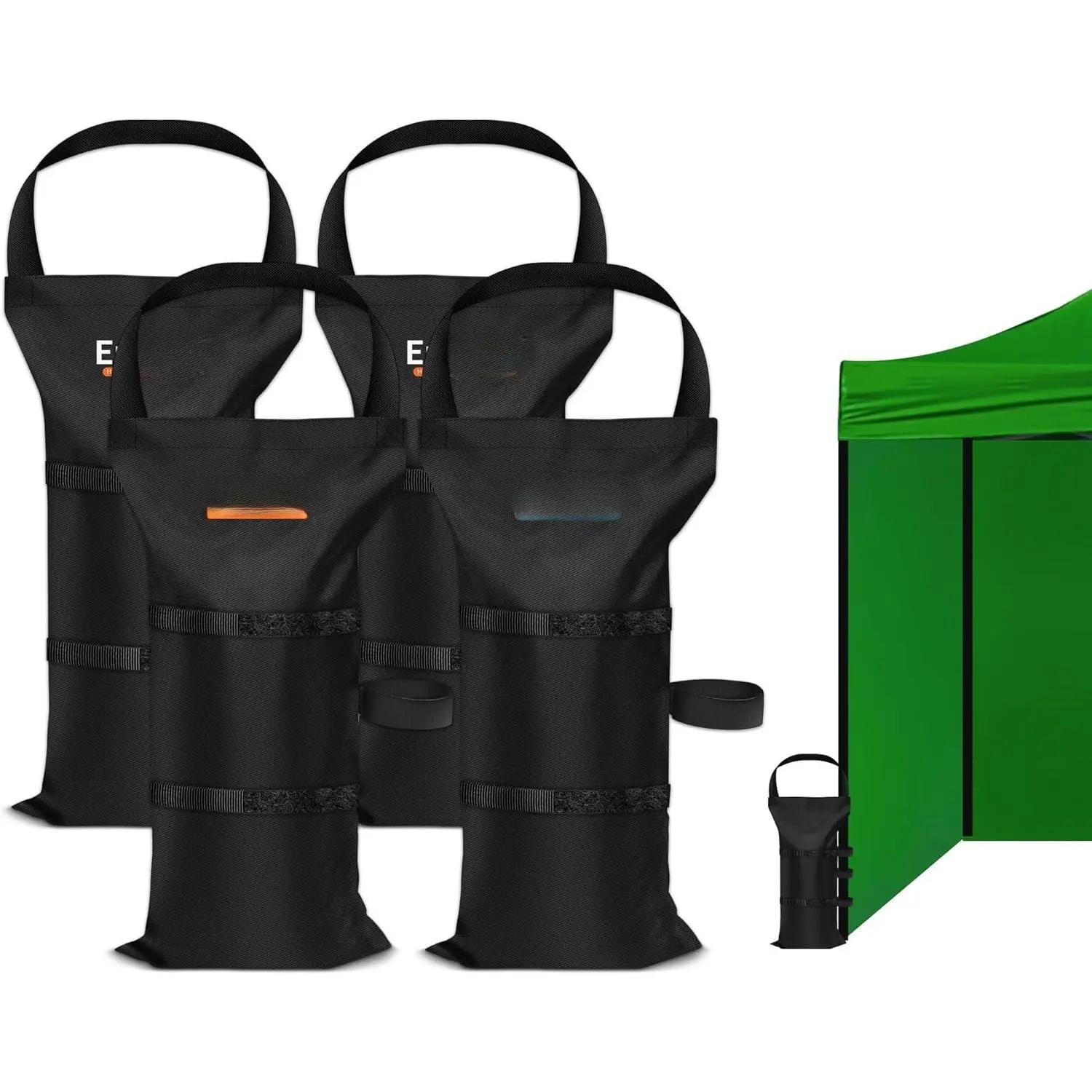 Canopy Weights Sand Bags for Weight,120 LBS Pop Up Tent Weights,47x24cm,Sandbags for Gazebo,Tent,Garden Umbrella,Weights Bag Set of 4 (Without Sand)
