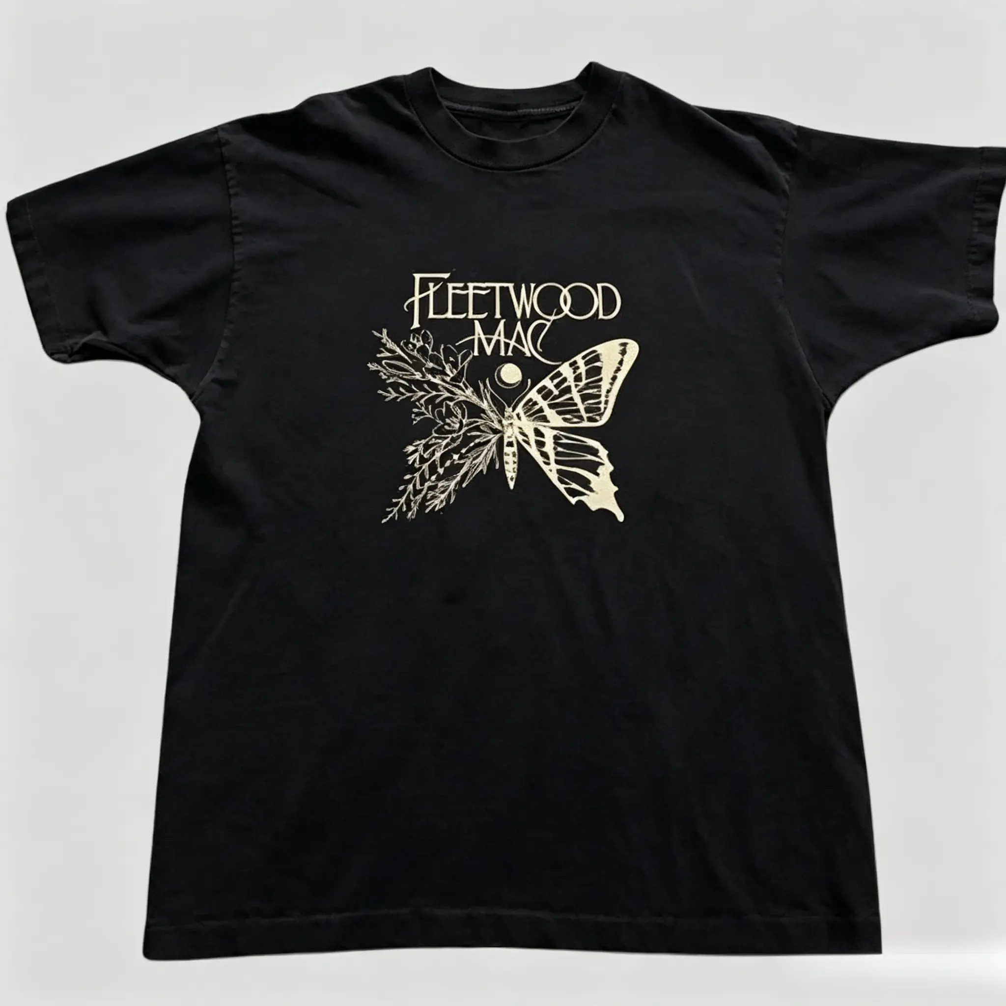 Fleetw00d Mac Graphic Tee, Vintage Rock Band Shirt, Retro Y2K Music Fan Tee, Unisex Style, Tops, Shortsleeve