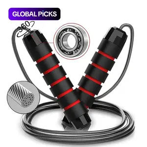 Skipping Rope with Ball Bearings, Rapid Jump Skipping Ropes for Aerobic Exercise Speed Training, Home Workout Equipment, LINGPENG Jumping Training Accessories #TOP PICKS