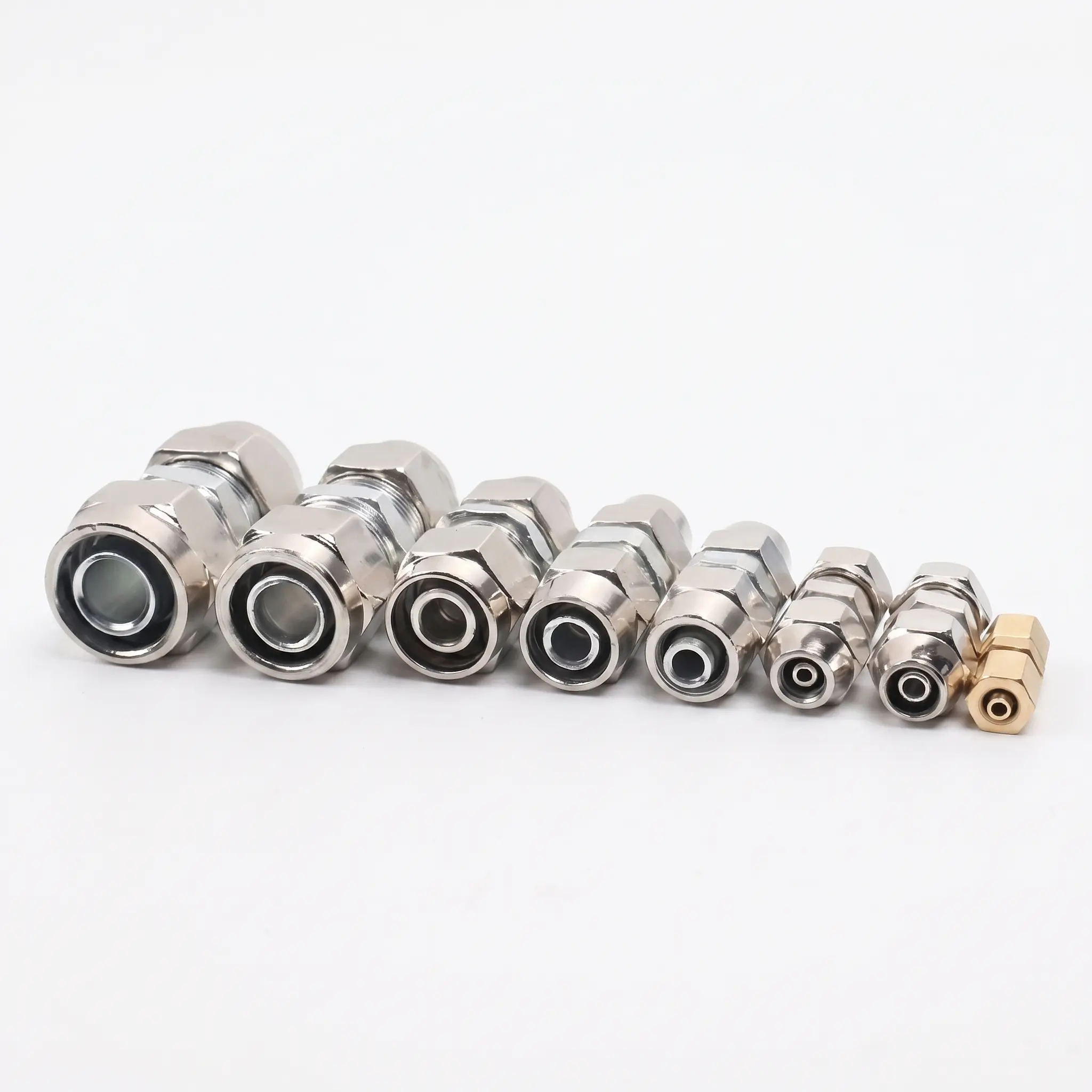 Straight Air Line Fittings for Truck, Heavy Duty Push-in Pneumatic Connectors, High Temperature 4-16mm Tubing Quick Couplers-YY1