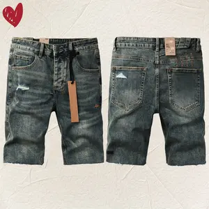 2026 New Fashion  jeans man with distressed hole patches Fashion Repair Low Rise Skinny Denim pants 28-40 size Street jeans, Campus style,holiday style jeans