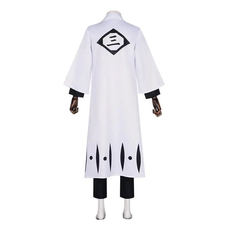 Aizen Sousuke Cosplay Costume Wig Bleach Cosplay Thousand Year Blood War Gotei 13 Team 5 Captain Robe Kimono Outfits Customize