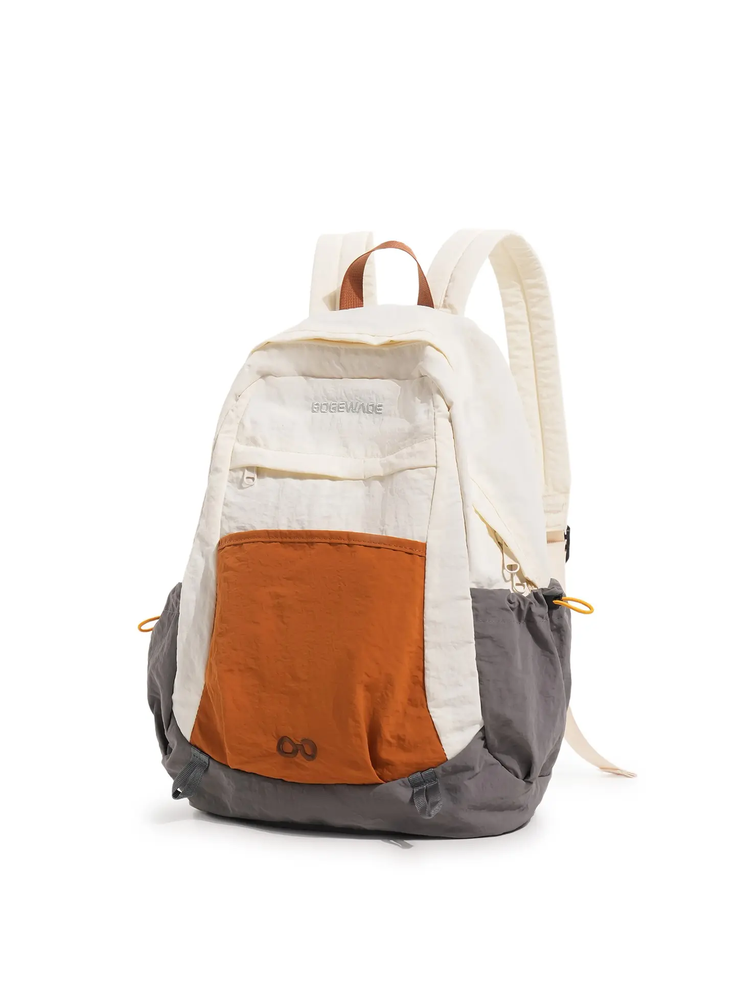 Lightweight Nylon Backpack, Three-Color Design, Large Capacity, Anti-Wrinkle, Ideal for Students, Commuters, Hiking, Travel