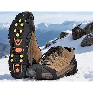 Portable Ice Cleats for Winter Sports,Ice Snow Anti-Slip Cleats, Stretch Over-Shoe Traction Spikes for Winter Shoes and BootsSolo Hot Shop