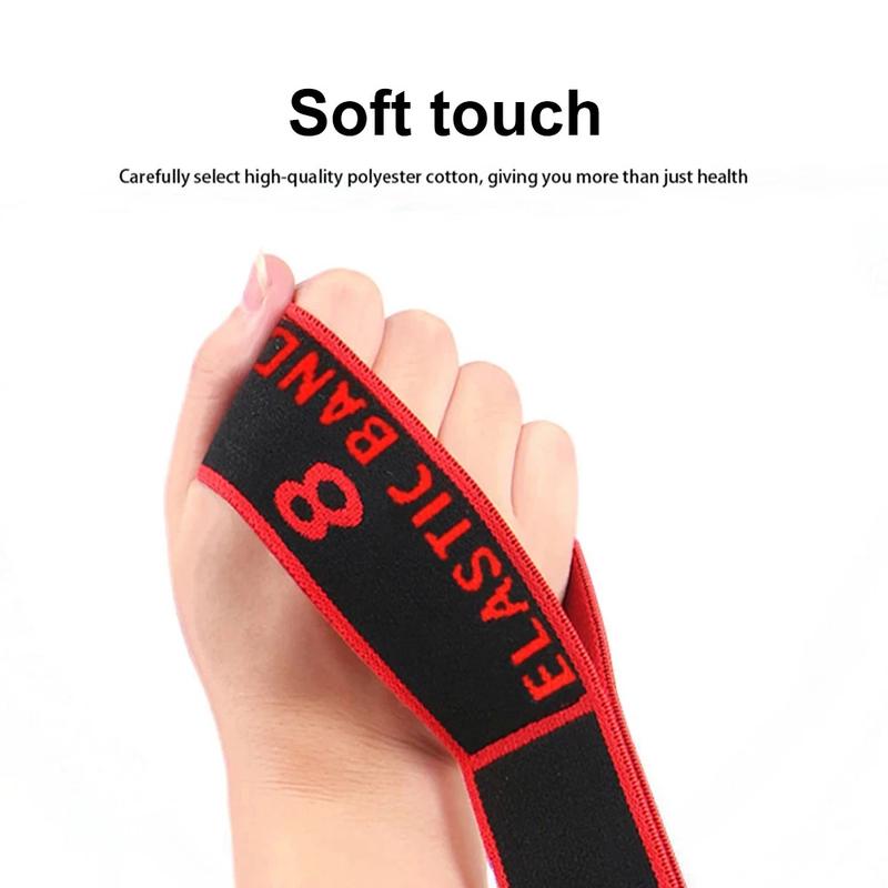 with 8 Sections Dance Resistance Band Yoga Stretching Pilates Fitness Digital Elasticity Elastic Stretch Training Tension Belt exercise  equipment Rotating mat strength gym
