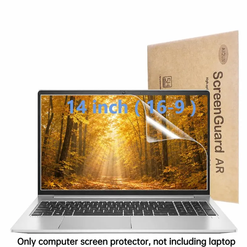 Matte Screen Protector for 14 Inch (16-9) Laptop Display, Anti Glare Reflection Reduction PET Shield, Anti Fingerprint Computer Monitor Filter Film for Students Office Workers Gaming