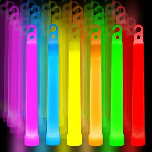 Premium Bulk Ultra Bright Multi Color Glow Sticks Emergency Light Sticks for Camping Accessories Parties Hurricane Supplies Earthquake Survival Kit and More