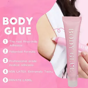 Transparent Body Glue, Gentle Quick-Dry Waterproof Anti-Slip Invisible Adhesive, Long-Lasting Secure Attachment, 1 Piece