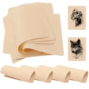 5Pcs Blank Tattoo Skin Practice for Beginners,Fake Skin Double Sides 6x8",Tattooing and Microblading Eyebrow Practice Skin for Tattoo Supplies Tattoo Artists