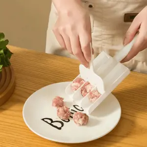 1 Pc Kitchen Trio Meatball Maker Fish Ball Meatball Mold Shrimp Slider Meat Filling Cooker Gnocchi Scoop