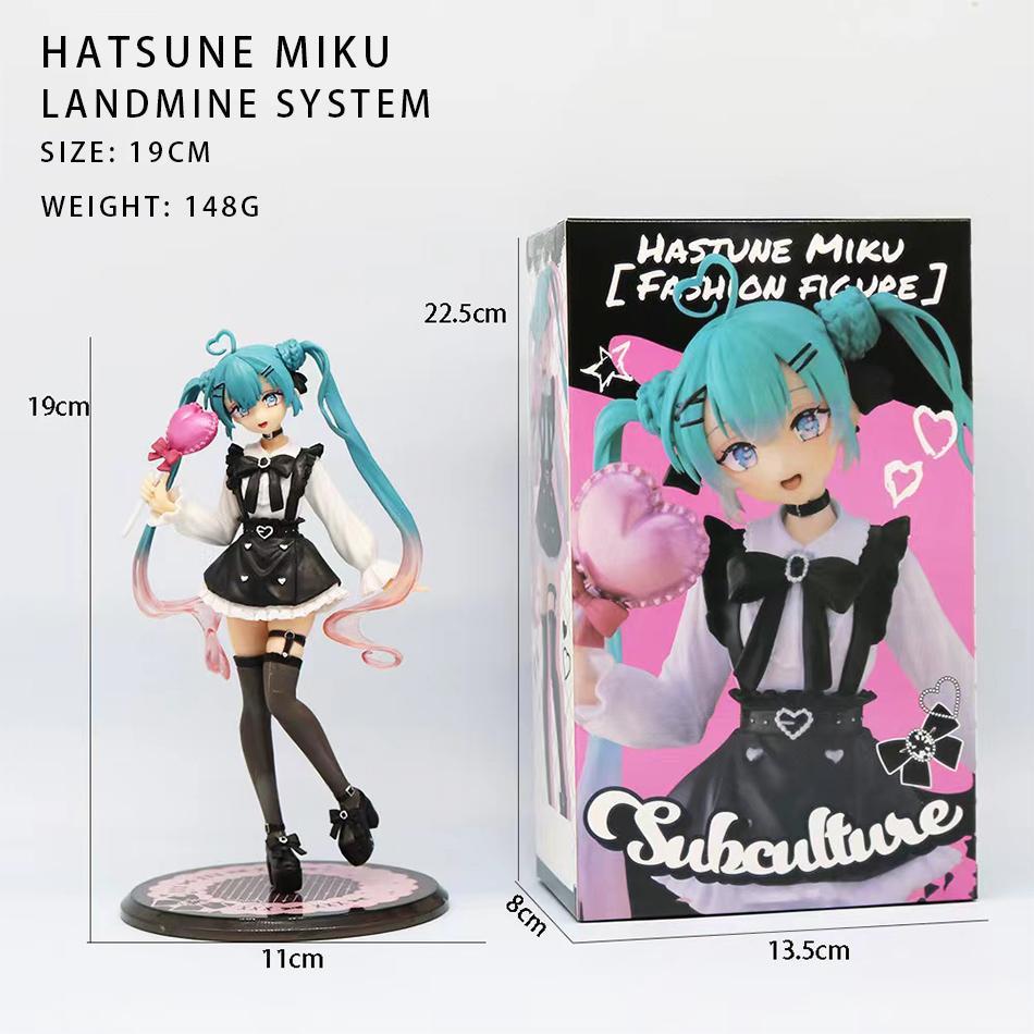 21cm Sexy Girl Hatsune Miku Anime Figure Fashion Subclture Miku Action Figure Christmas Gift PVC Collection Model Doll Toys