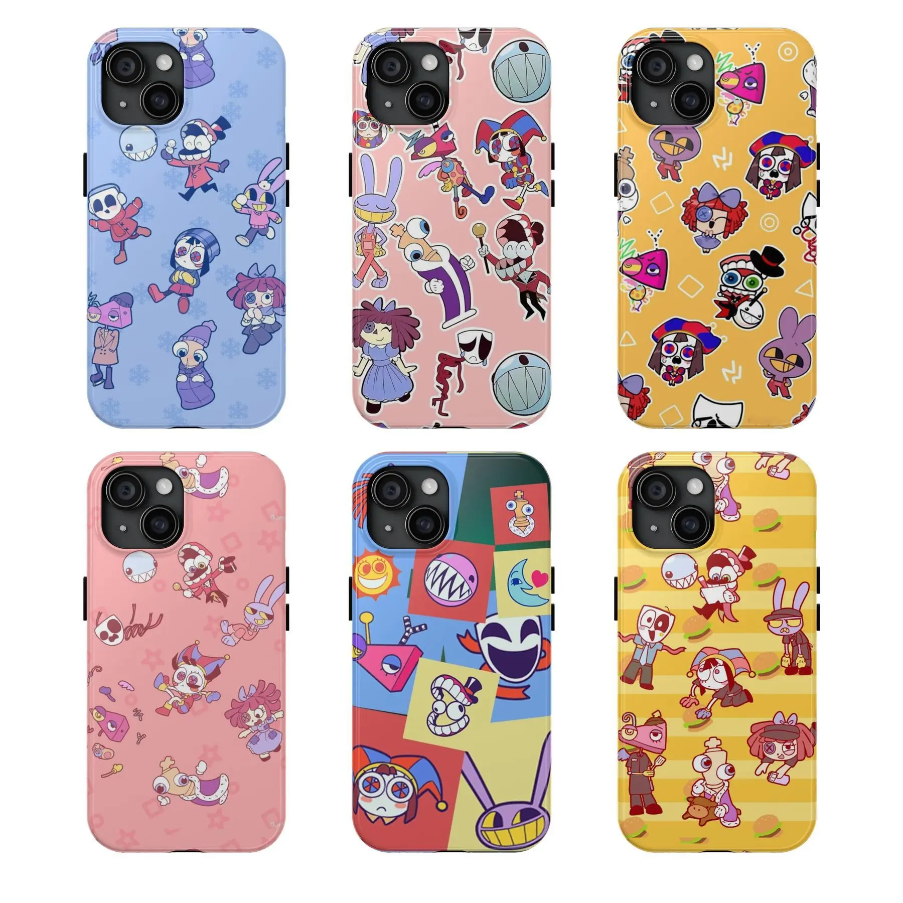 The Amazing Digital Circus Character Smartphone Casing - Handheld Device Protection, TADC Themed Gift Compatible with iPhone 11-17 Pro Max/Plus and Samsung Galaxy S23-25