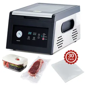 10.65-Inch Chamber Vacuum Sealer with Marinating Mode, 1700W Dry Pump, 110V, Includes 30 Bags