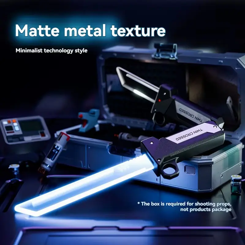 2026 Dual Color LED Extendable Toy Sword, Swing Activation Light Blade, Safe Eco-Friendly, Ideal for Kids and Collectors, Gift Idea
