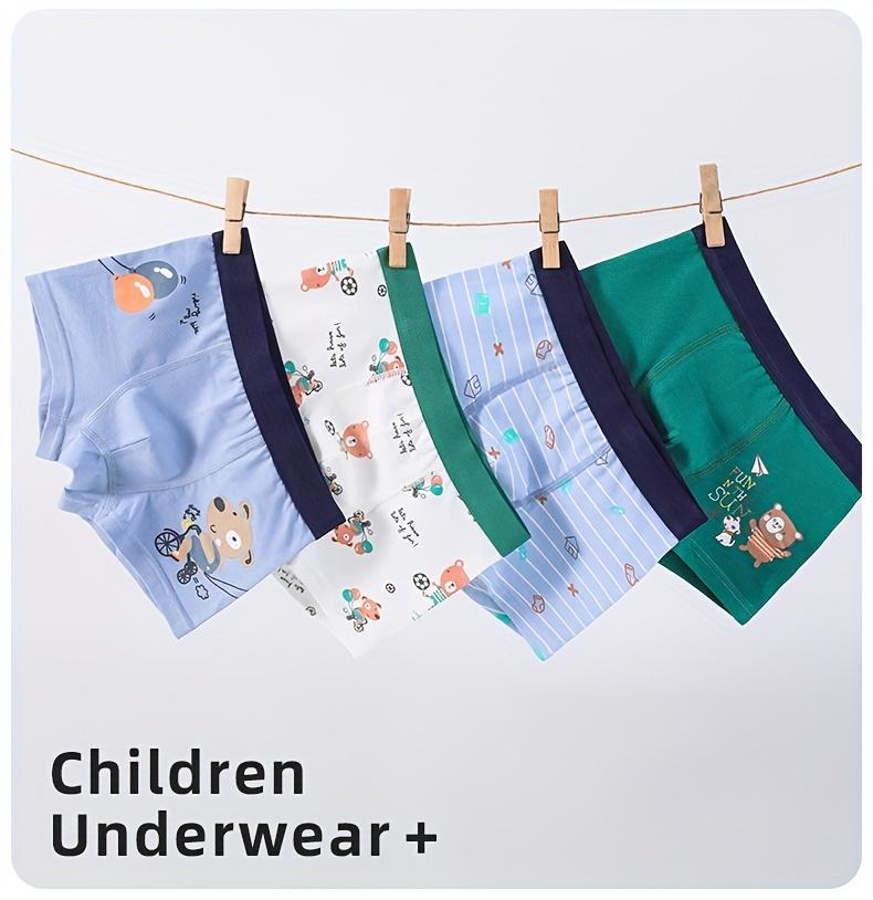 [Children's Boxers] Boys Underwear Boys' Clothing, Baby Boxers, Children's Underwear, Kids Clothing, Boys' Boxers, Boxers, 4 Pairs, Boys Underwear, Boys Underwear, Clothes for Kids Boys, Boys Underwear 12 to 14