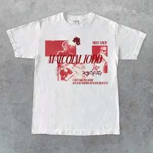 Malcolm Todd Inspired Indie Pop Collage Shirt Red Lyric Graphic Tee Unisex Gift for Fans