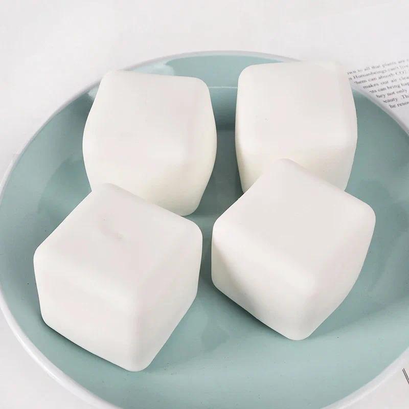 Squishy Milk White Tofu Squeeze Toy Cute White Square Sensory Stress Relief Fidget Toys Dough Ball Gifts for Adults Best Gift Squishy Milk White Tofu Squeeze Toy Cute White Square Sensory Stress Relief Fidget Toys Dough Ball Gifts for Adults Best Gift