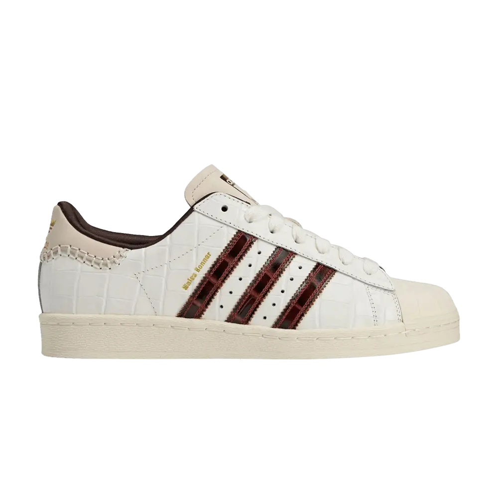 Wales Bonner x adidas Superstar 'Croc - Fox Brown' (Unisex) Wonder White/Fox Brown/Wonder White sneakers KH8797