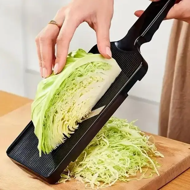 Rectangular Multifunctional Cabbage Slicer - Kitchen Knife Tool for Shredding, Scraping, Chopping Vegetables, Cooking Kitchenware Utensils Gadget