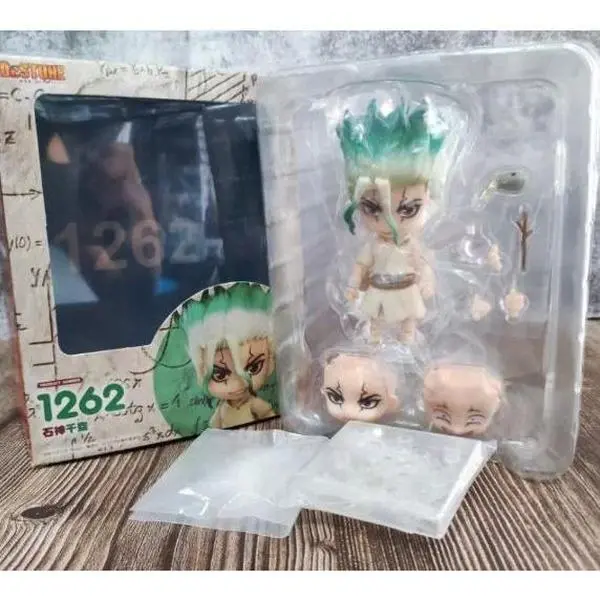 Dr. Stone Ishigami Senkuu 1262 10cm Collectible Cutecore Anime Action Figure Doll for Toys & Hobbies Enthusiasts, Cutecore Figures, Action Figure Dolls