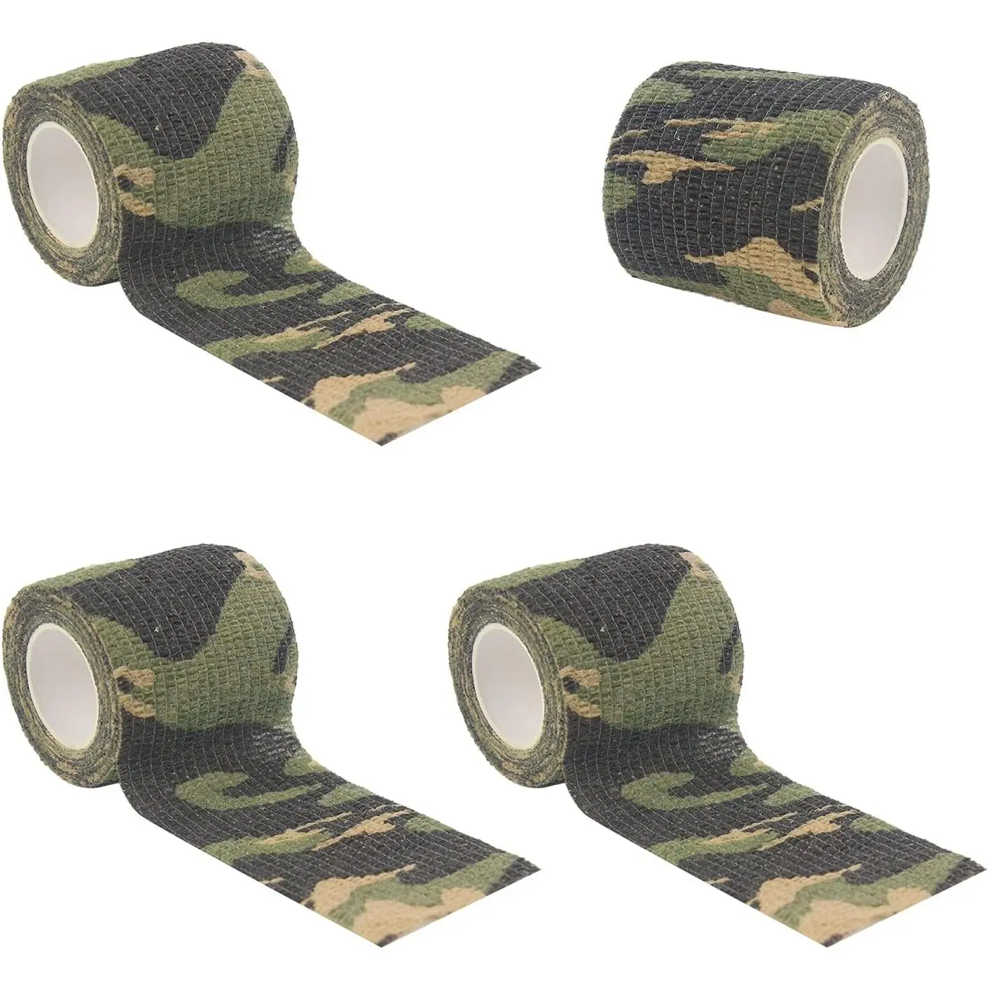 Self-Adhesive Camouflage Print Cling Wrap Tape, Stretch Bandage for Gun Rifle Shotgun, Hunt Gear Accessories for Outdoor Sports Camping Hunting