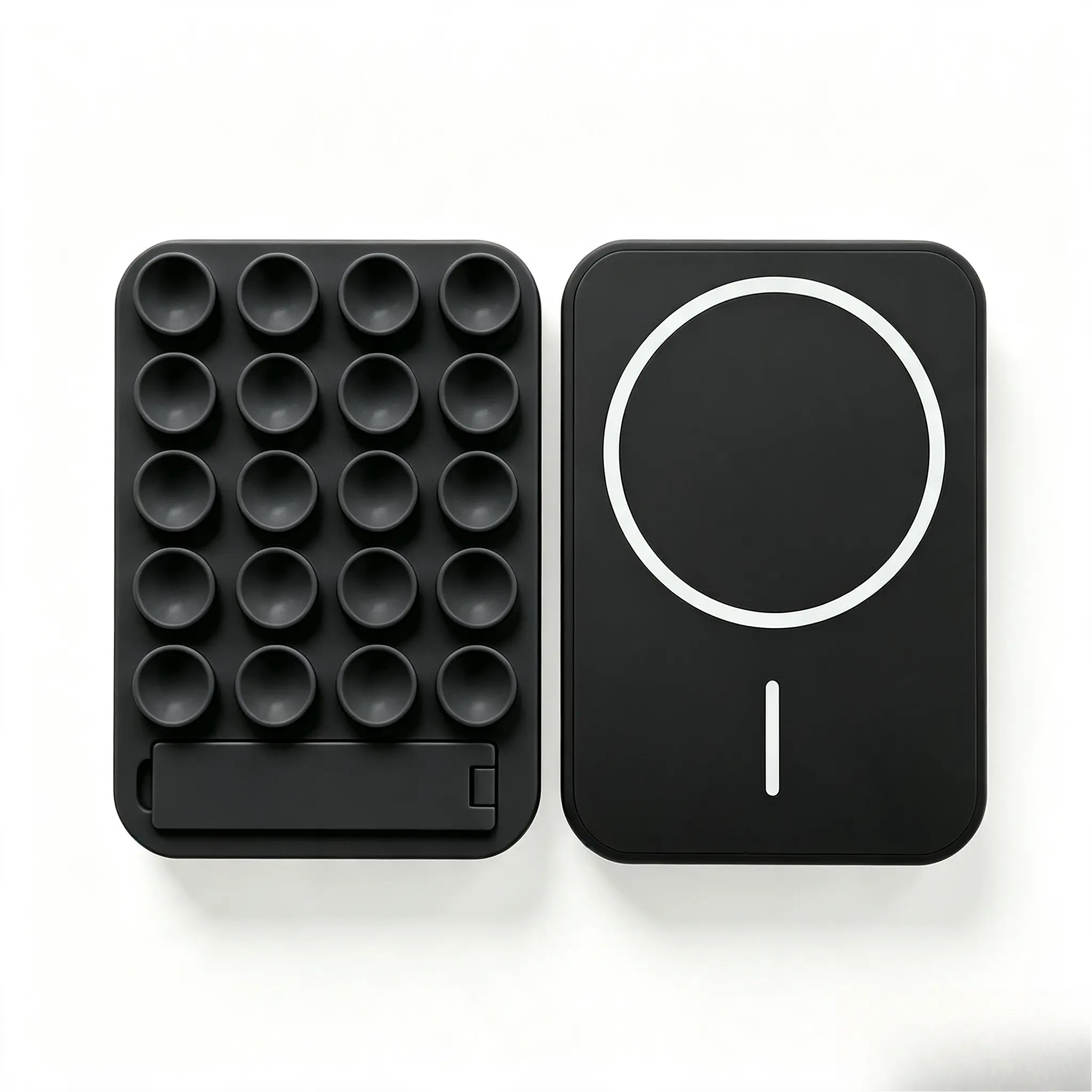 Magnetic Suction Cup Phone Mount Mirror Shower Phone Holder Foldable Smartphones Accessory For Magsafe For Selfies And Videos for Apple Iphone 17 16 15 14 13 Samsung Creative Foldable Stand Holder