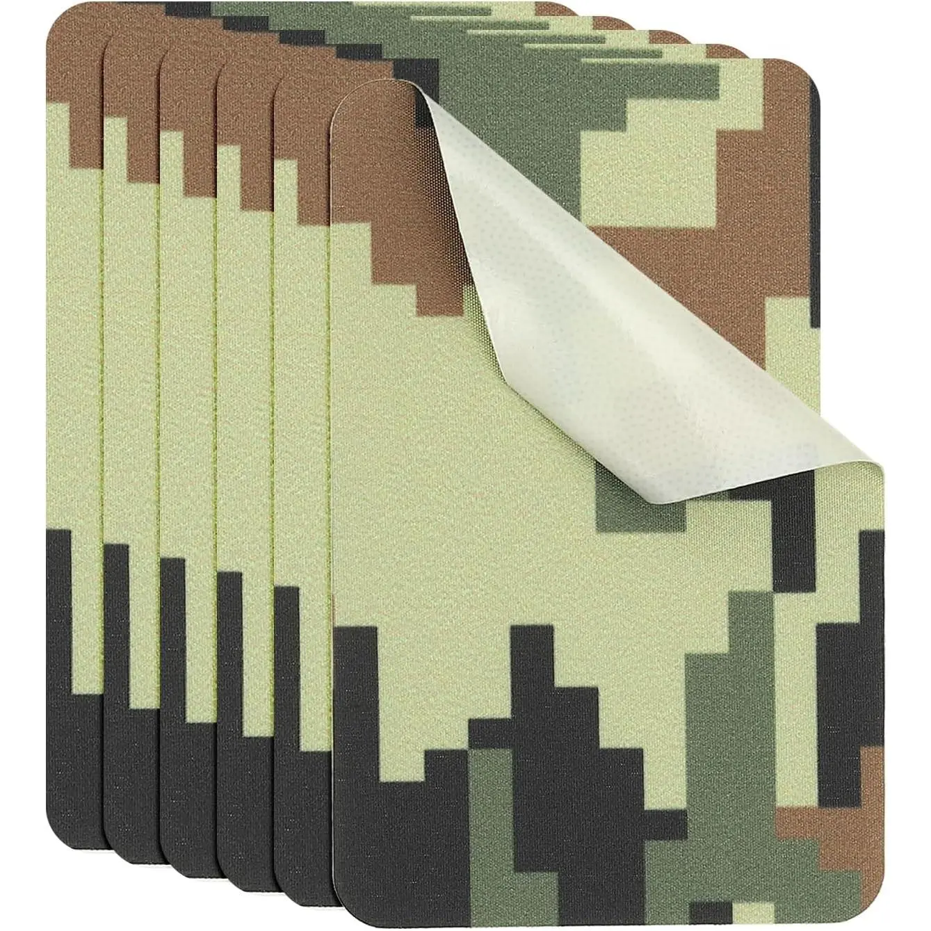 Nylon Repair Patch 3 x 2 Inch, 6 count Self-Adhesive Down Jacket Repair Patches  Fabric Repairing Tape for Tents Sleeping Bag Outdoor Camping Gear, Camouflage