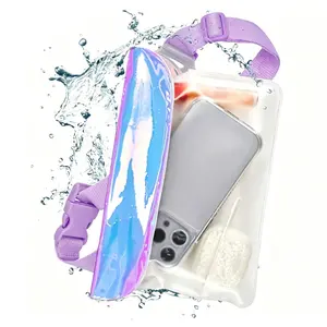 lP68 Waterproof Fanny Pack, Large Capacity Touch Screen Dry Bag forKayaking,Paddle Boarding,Waterpark &Swimming Essentials, Adjustable Waist StrapPouch for Cell Phone