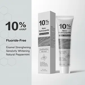 10% Nano-Hydroxyapatite Toothpaste, Fluoride-Free, Helps Repair & Strengthen Enamel, Natural Peppermint, Helps Soothe Sensitivity & Brighten Teeth, 4.23oz