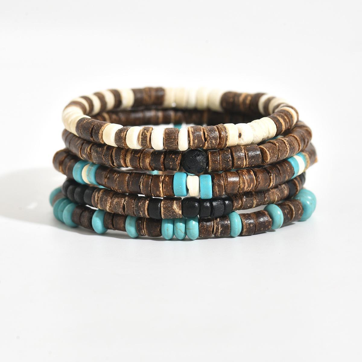 piece Bohemian Coconut Shell Beaded Elastic Thread Bracelet - Unisex - The Best Gift to Give