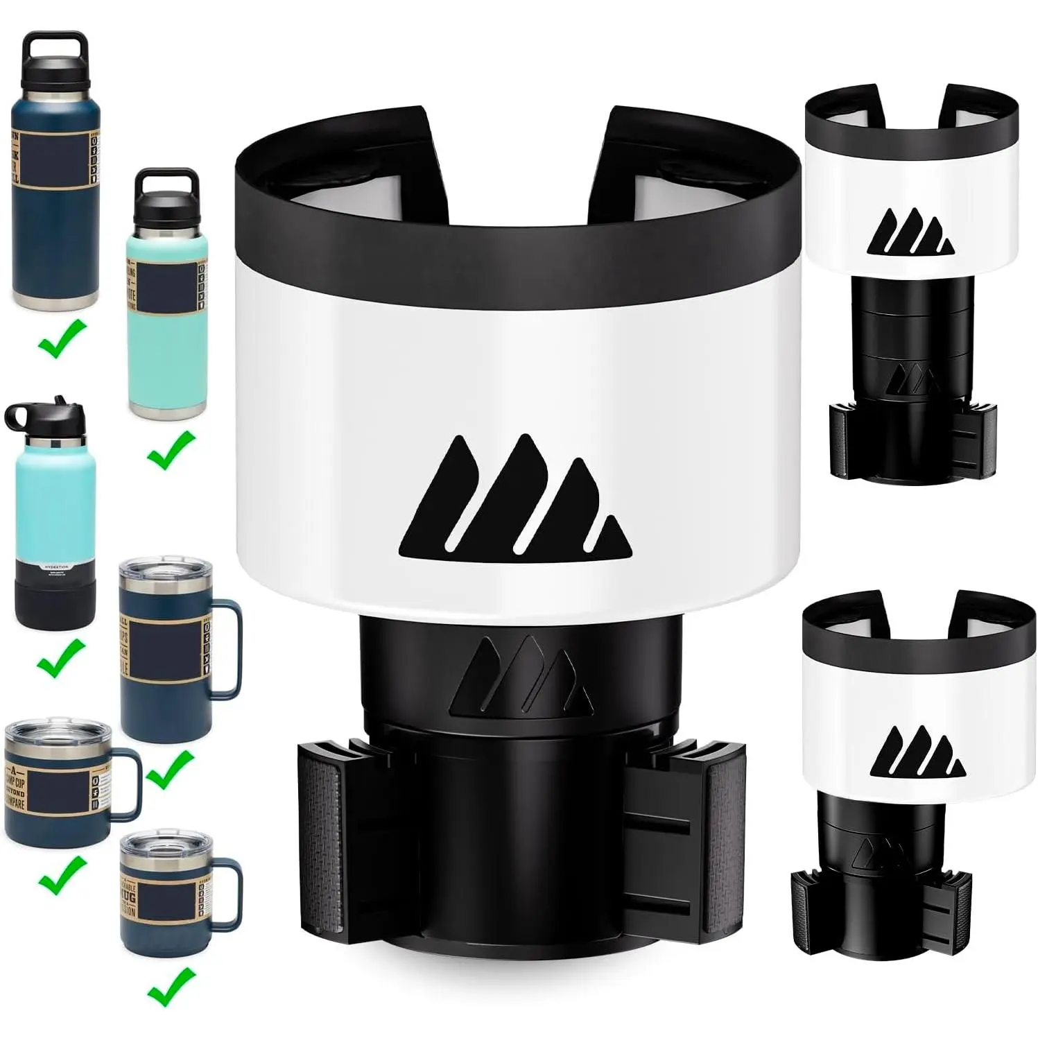 Expander  Cup Holder - Adjustable Base - Expander & Organizer for  - Compatible with Coffee Mug,  14/24/36/46oz, Ramblers, Hydro Flasks 32/40oz, 3.4"-4.0" Bottles