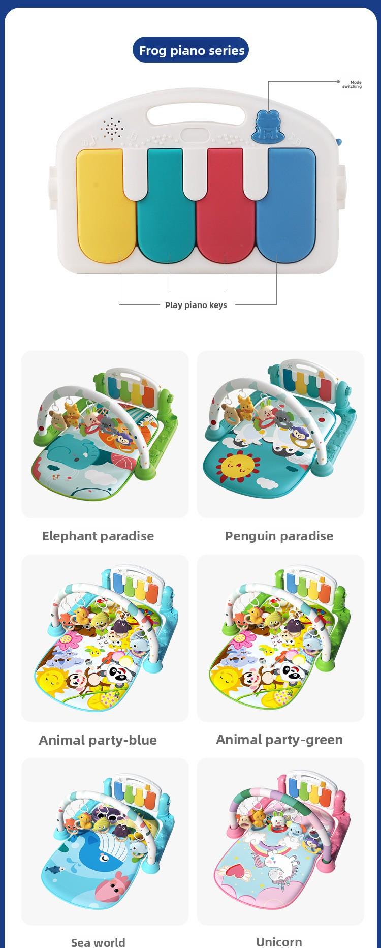 Baby Activity Play Mat |   Musical Kick Piano Gym for Tummy Time Fun