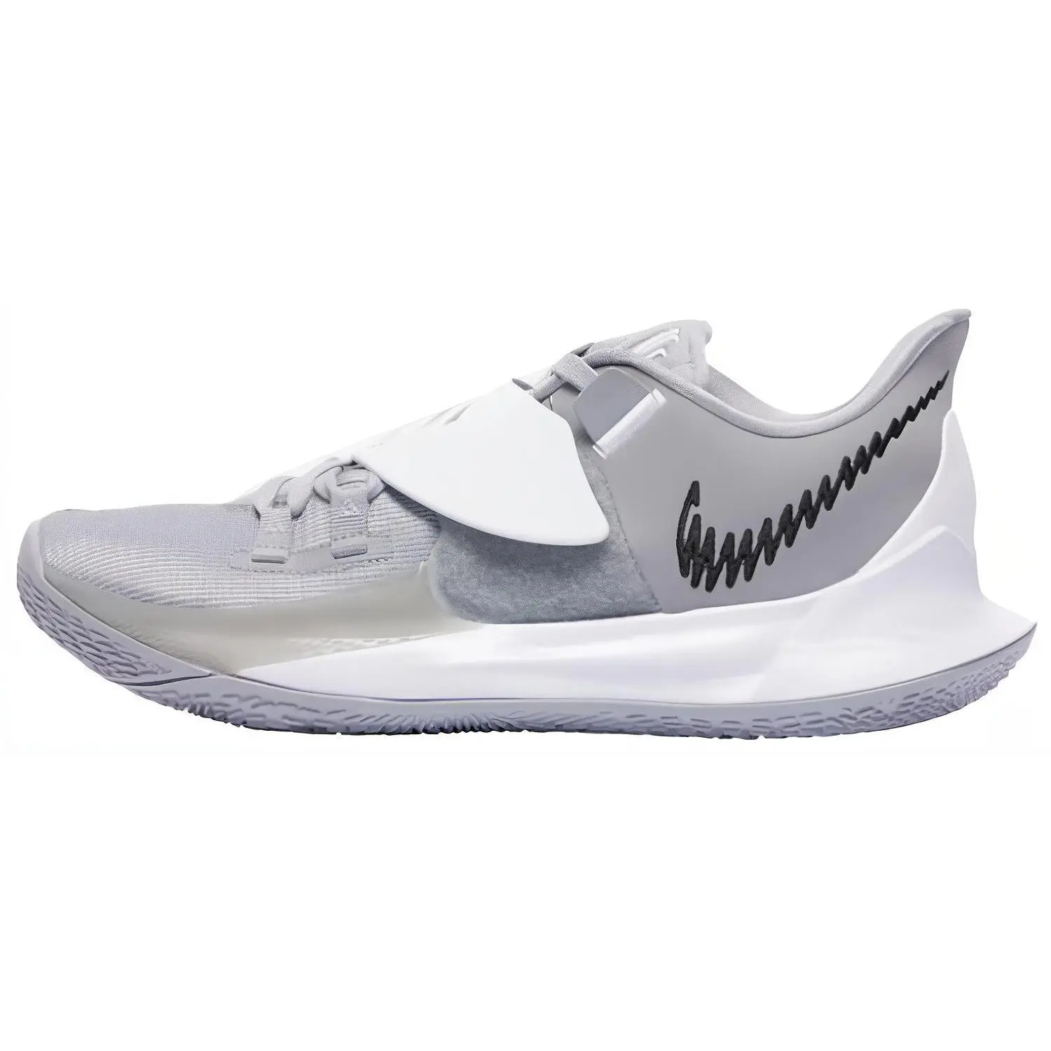 Nike Kyrie Low 3 TB Wolf Grey Men's Low-Top Basketball Shoes with Round Toe and Lace-Up Design Verifiable, with credentials and supporting global authentication