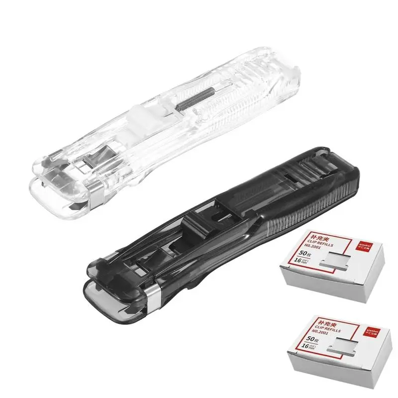Portable Compact Ring Binder Stapler Set with 100 Small Rings, Ideal for Organizing School Office Home Paper Distribution, New Condition