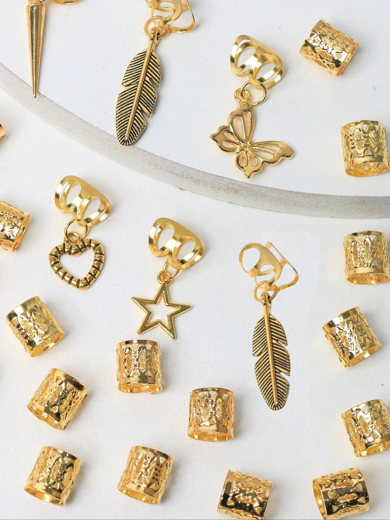 Summer 2024 Mixed Style Butterfly & Heart & Leaf Decor Hair Ring, 26 Counts Fashion Hair Accessories for Women & Girls, Simple Trendy Hairwear for Daily Used Braid Hairstyles