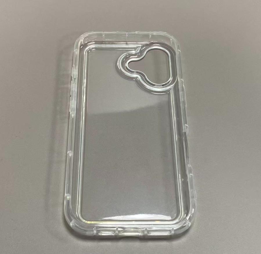 Phone Cases - 1pc White Snowflake Trendy Pattern Air Cushion Phone Cases, Fully Wrapped TPU Soft Anti-Drop, Suitable for Iphone 17, 16, 15, 14, 13, 12, 11 Pro Max, X, XS, XR, 8, 7 Plus and samsung models.