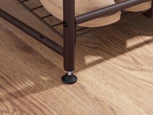 4-layer metal stackable shoe rack, capable of accommodating up to 20 pairs of shoes, adjustable diagonal tower storage rack, multifunctional and sturdy shoe rack, suitable for hallways, garages, etc