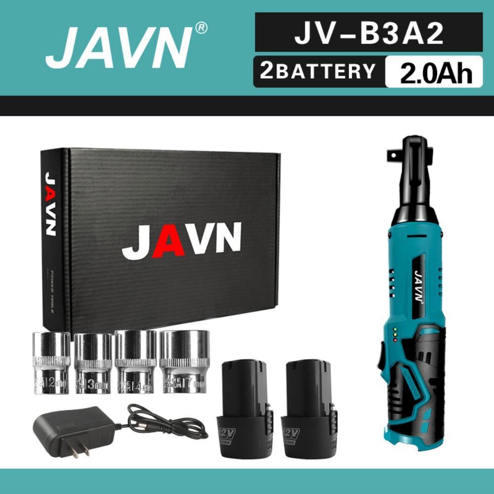 JV-B3 Electric Wrench Set, 1 Set 45NM 3/8'' Ratchet Wrench, Cordless Electric Wrench, Summer Gift, Portable Removal Screw Nut Car Repair Tools for Tool Box, Multifunctional Wrench, Torque Wrench