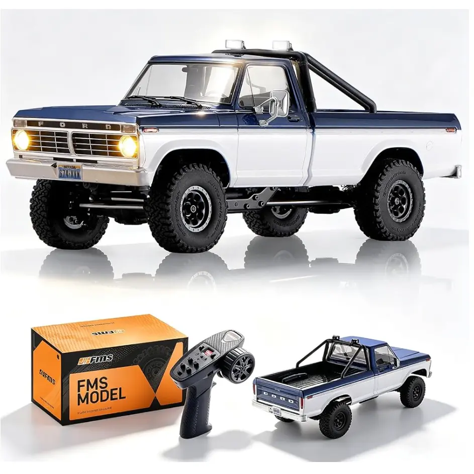 NEW!!FMS 1:18 FCX18 II Ford F-100 RTR Brushed (199mm Wheelbase) NEW!!FMS 1:18 FCX18 II Ford F-100 RTR Brushed (199mm Wheelbase)